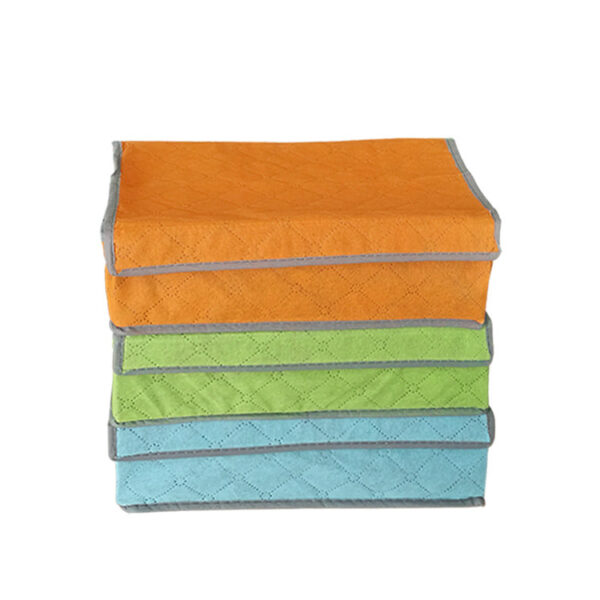 Colorful covered bamboo charcoal underwear socks storage box - Image 5