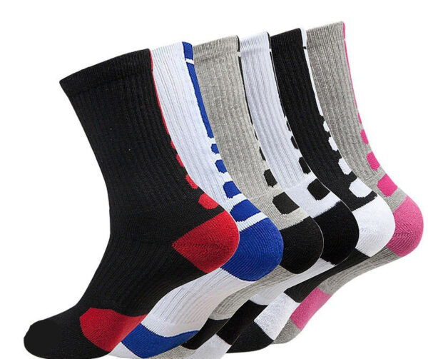 Men's Thick Towel Bottom Long Tube Running Socks Deodorant Quick-drying Outdoor Elite Socks - Image 5