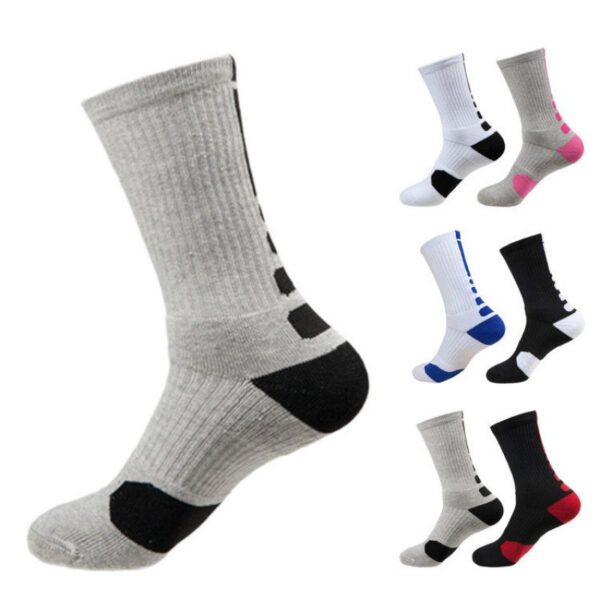 Men's Thick Towel Bottom Long Tube Running Socks Deodorant Quick-drying Outdoor Elite Socks - Image 11