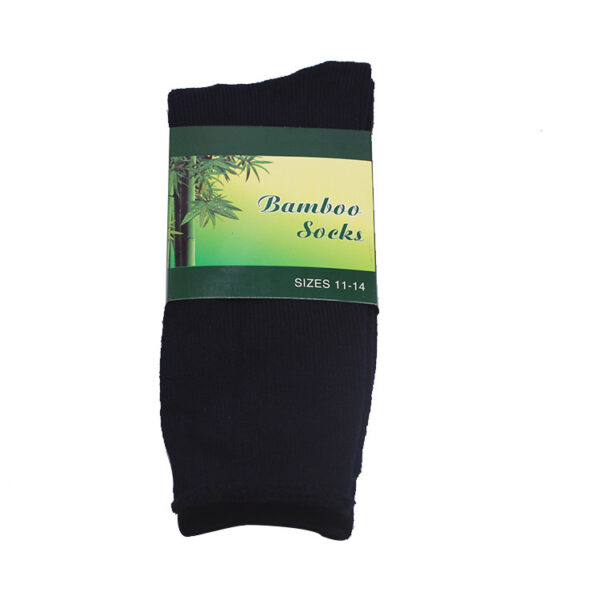 Breathable Medium-tube Bamboo Fibre Socks For Men - Image 2