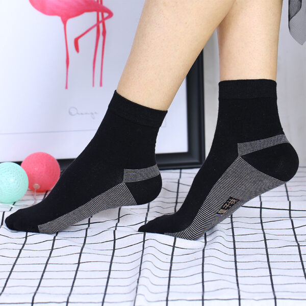 Copper Color Thread Fiber Magnetic Fiber Antibacterial Deodorant Socks - Image 3