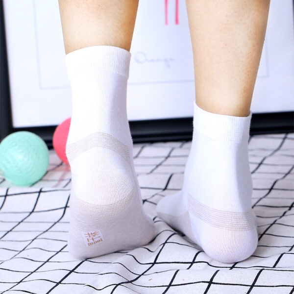 Copper Color Thread Fiber Magnetic Fiber Antibacterial Deodorant Socks - Image 2