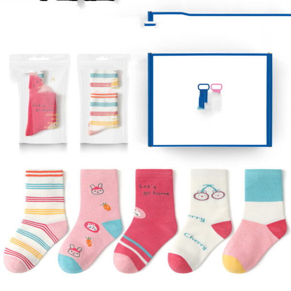 Winter Kids Children's Cotton Socks Bunny Themed - Image 5