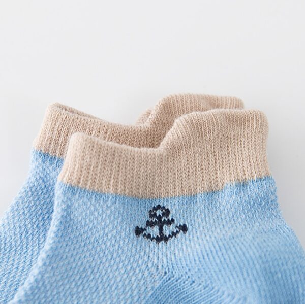 Children mesh socks anchor star cotton spring summer boys girls kids socks for 3-12 year - Image 6