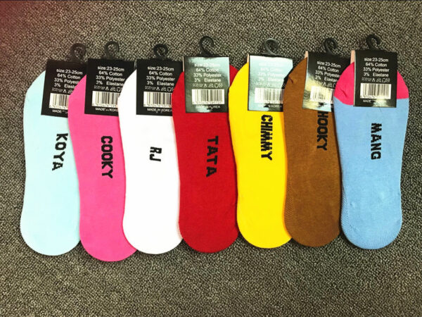 Bulletproof Youth League Cartoon Jacquard Boat Socks Men and Women Socks Shallow Socks - Image 4