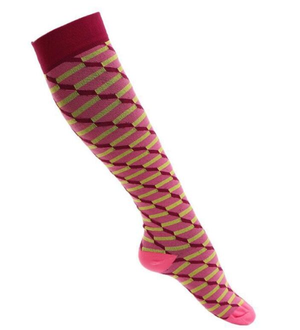Jacquard Compression Socks Sports Running Football Socks Elastic Socks Compression Socks - Image 2