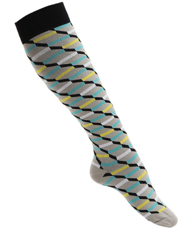 Jacquard Compression Socks Sports Running Football Socks Elastic Socks Compression Socks - Image 4