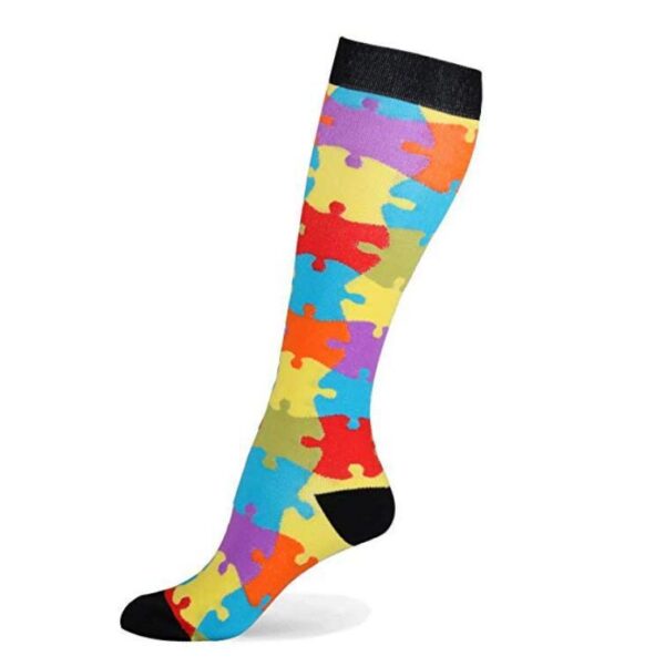 Jacquard Compression Socks Sports Running Football Socks Elastic Socks Compression Socks - Image 9