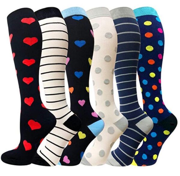 Jacquard Compression Socks Sports Running Football Socks Elastic Socks Compression Socks - Image 12