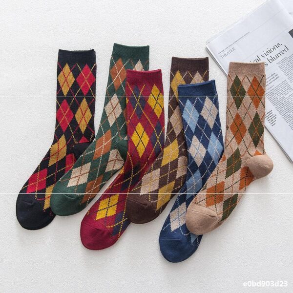 High Quality Japanese Double Needle Double Way Women's Socks - Image 8