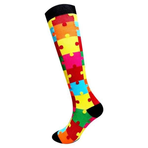 Jacquard Compression Socks Sports Running Football Socks Elastic Socks Compression Socks - Image 18
