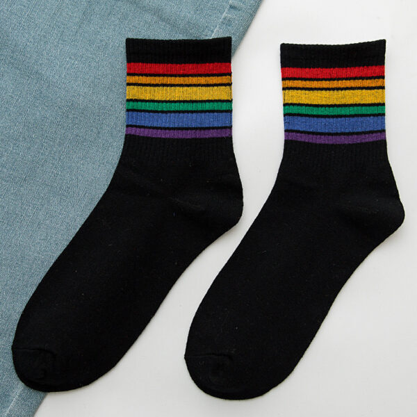Rainbow Socks Women's Cotton Socks In Tube Socks - Image 3