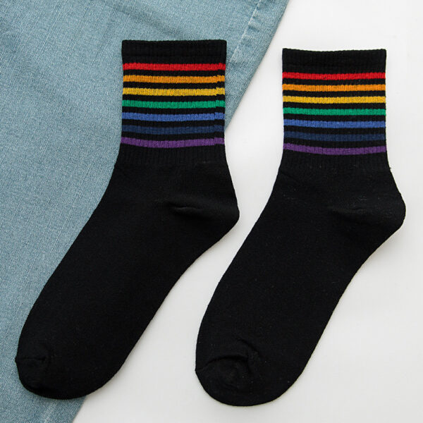 Rainbow Socks Women's Cotton Socks In Tube Socks - Image 2