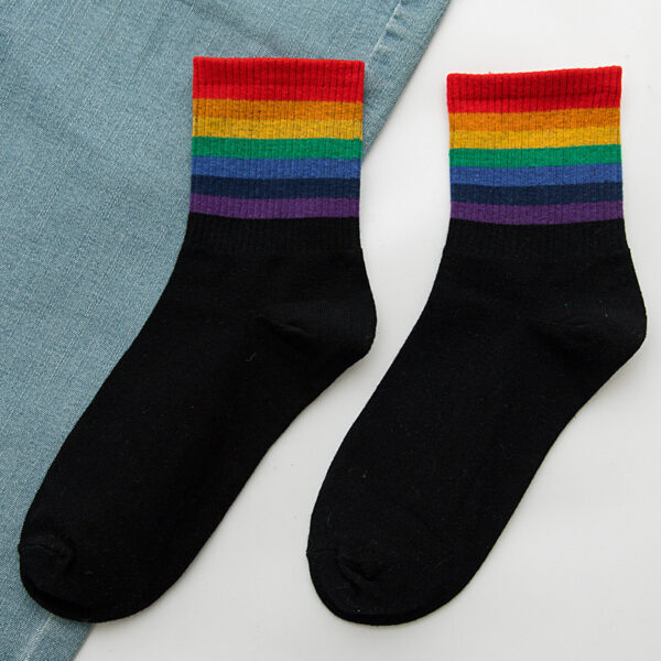 Rainbow Socks Women's Cotton Socks In Tube Socks - Image 4