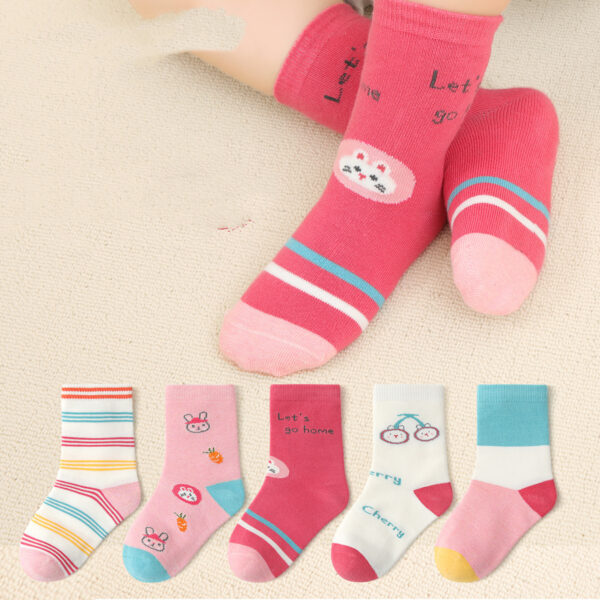 Winter Kids Children's Cotton Socks Bunny Themed