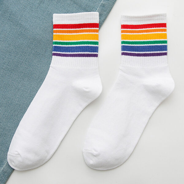 Rainbow Socks Women's Cotton Socks In Tube Socks - Image 6