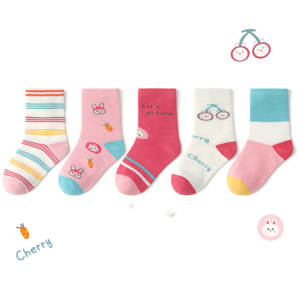 Winter Kids Children's Cotton Socks Bunny Themed - Image 2