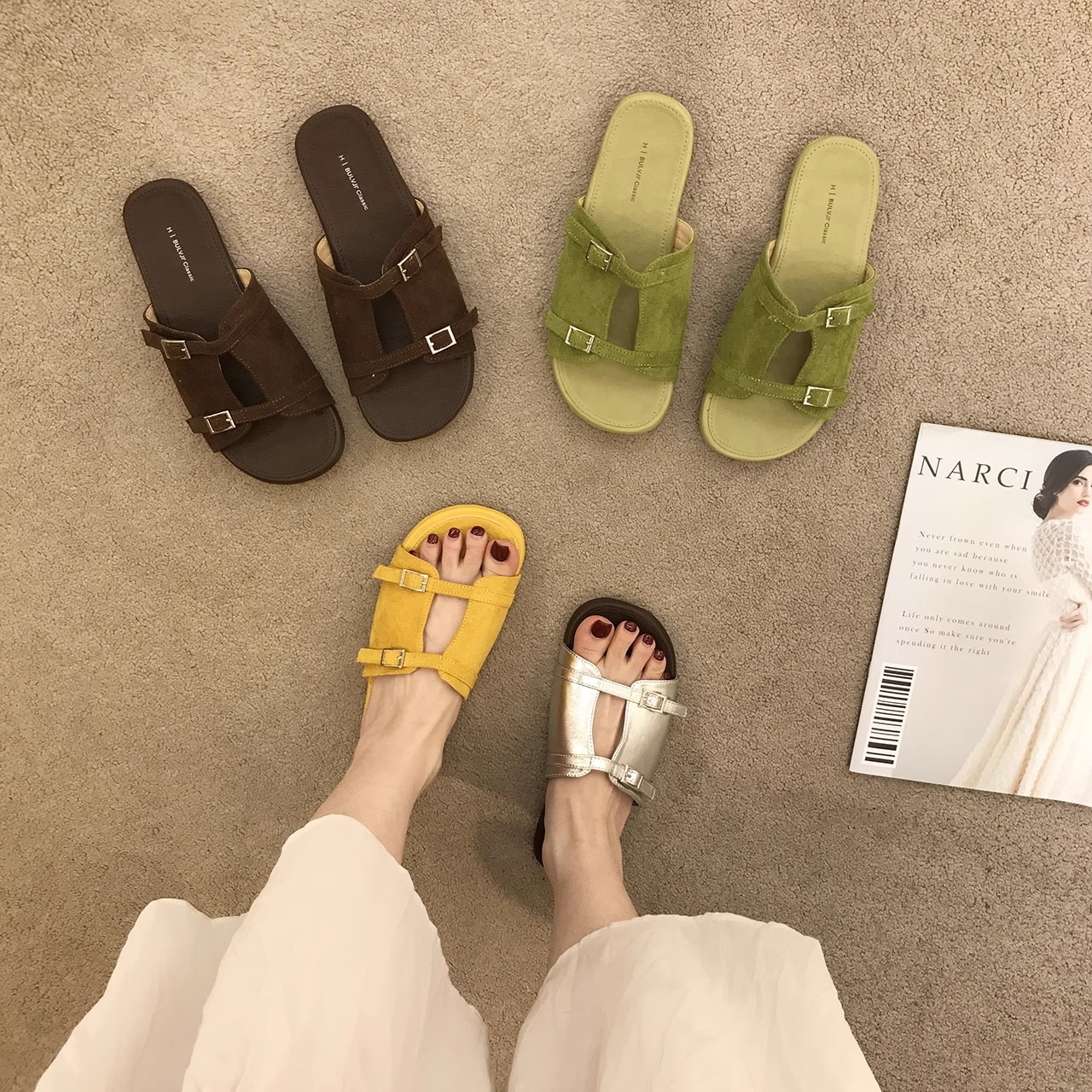 Summer Outdoor Retro Flat-Heeled Sandals - Image 2