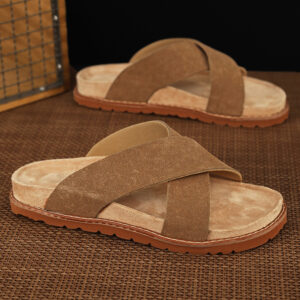 Mens High-End Non-Slip Thick-Soled Slide Sandals