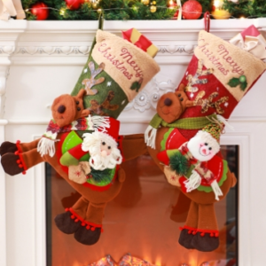 Christmas Socks Gift Bag-Old Man-1